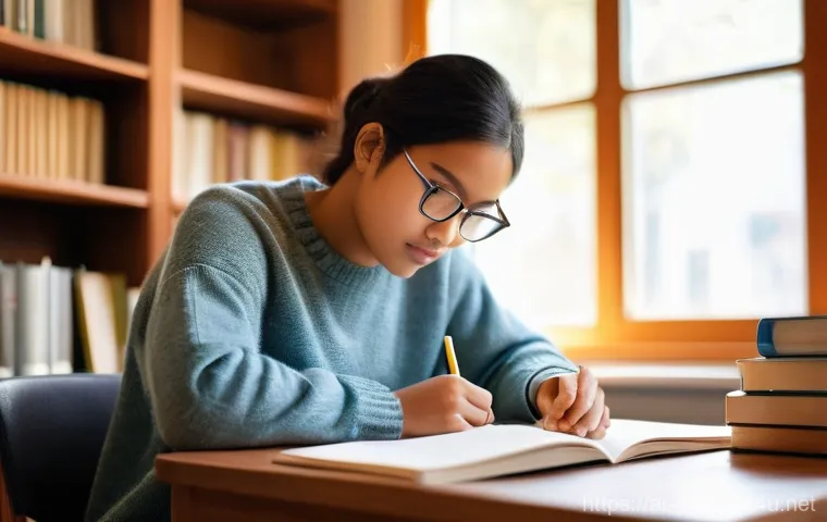 임상심리사 시험 준비 체크리스트 - **Image Prompt: Dedicated Clinical Psychology Student**
    "A young, determined clinical psychology...