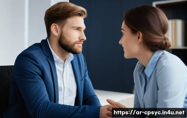 임상심리사 국가시험 예상문제 - **Prompt 1: Empathetic Therapy Session**
    "A bright, naturally lit therapy office with modern, co...